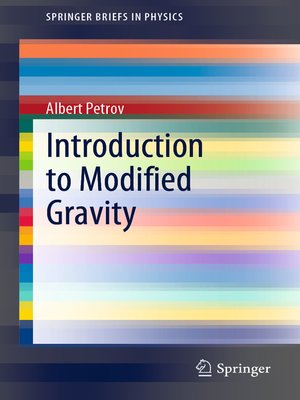 cover image of Introduction to Modified Gravity